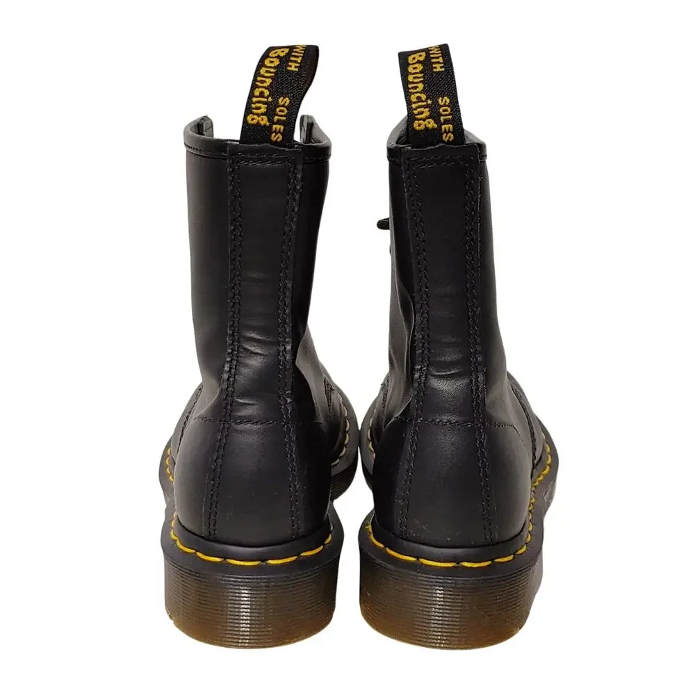 Dr. Marten's 1460 Smooth Leather Lace Up Ankle Boots Black Womens Size US 6 UK 4